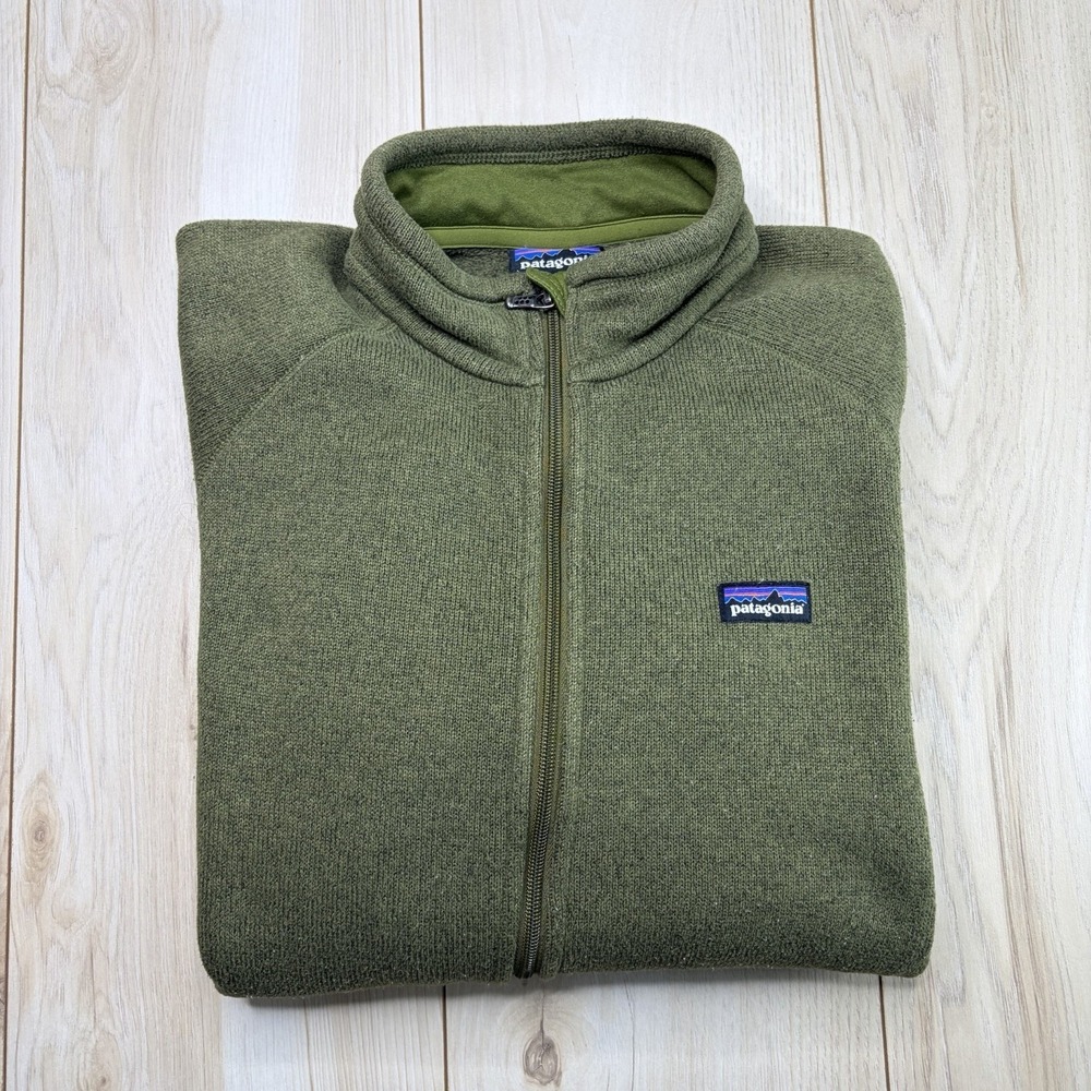Patagonia Men's Better Sweater Full Zip Fleece Jacket Green Size Medium Outdoors